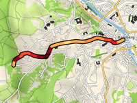 Sankt-Getreu-Strasse über Jakobsberg