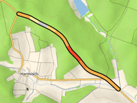 Sankt Kathreiner Landesstrasse vanuit Sankt Kathrein im Burgenland
