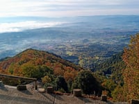 Santuari de la Mare de Déu de Bellmunt from Sant Pere de Torelló