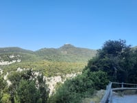Santuari de la Mare de Déu del Mont from Cabanelles