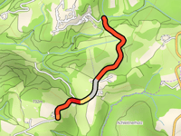 Schiliftstrasse von Mönchdorf