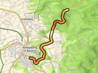 Schlossberg / Dornbusch przez Coburger Strasse
