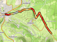 Schwedenwall von Gersfeld über Oberbarnstein