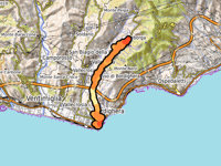 Seborga from Bordighera via Via degli Inglesi