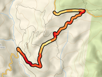 Sierra de los Pinos z Garganta de la Pulga