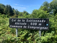Signal de Beausoleil desde Compreignac por Route d'Angelard