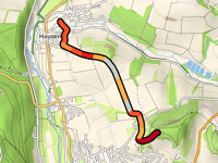 Sinnberg von Hausen über Kreuzweg