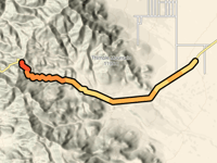 Sitgreaves Pass desde Walnut Creek