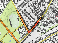 Skovvej via Sankt Jørgens Vej