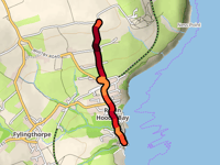 Smay Lane from Robin Hood's Bay Beach