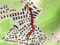 Sonnenbuckstrasse da Iberg via Bolsternbuckstrasse
