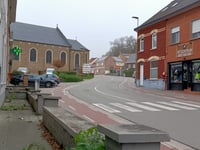 Speelbergstraat vanuit Sint-Joris-Weert