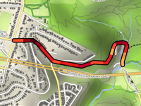 Squirell Hill da Frick Park via Commercial Street & Forward Avenue