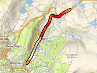 Standedge vanuit Uppermill via Huddersfield Road