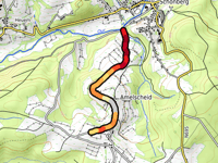 Steigung von Almscheid desde Schönberg