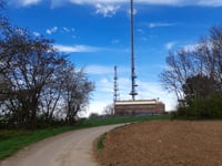 Stephansberg vanuit Nordheim via Rue de l'Emetteur