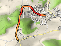 Stetten über Judenberger Strasse