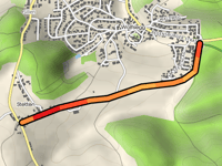 Stetten über Stettener Strasse