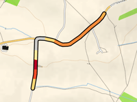 Stittenham Hill przez Skegmer Lane
