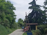 Strada Cellamonte from Ozzano Monferrato