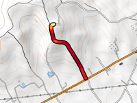 Strada Communale delle Piagge da Contrada Porcini