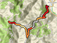 Strada Monte Bagnolo Valbiancara from Ponte Pattoli