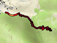 Strada per Mulinu Vezzu vanuit Olzai
