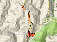 Strickler Road / Cherry Knob desde Lee Creek