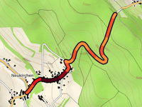 Taimbacher Forst da Neukirchen via Bergstrasse