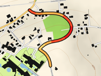 Thermenstrasse über Waldstrasse