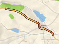 Traversée de Lussan przez Route d'Auch