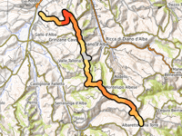 Tre Cunei von Roddi über Santa Rosalia