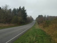 Trehøje Bakke vanuit Timring