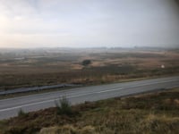 Trehøje Bakke vanuit Timring