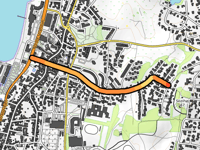 Trehøjevej via Jernbanegade