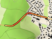 Truchtelfinger Strasse vanuit Bitz