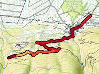 Tschenglsberg / Hinterburg przez Via Landstrasse