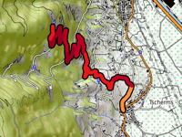 Tschigg vanuit Tscherms / Cermes