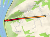 Tumble Idell Road from Delaware River