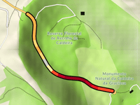 Túnel da Caldeira desde Caldeira da Graciosa