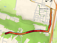 Tvehögavägen da Östra Karup