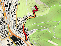 Üetentalweg von Liestal über Oberer Burghaldenweg