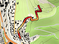 Üetentalweg von Liestal über Unterer Burghaldenweg
