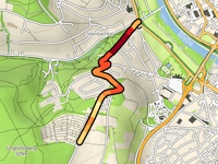 Unglücksberg über Waldkugelweg