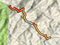 Unicoi Gap vanuit Shuler Creek