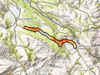 Valico della Forcella da Castelvecchio Subequo via Secinaro