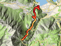 Valico della Frica von Calceranica al Lago