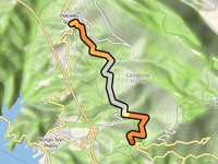 Valico della Sponga da Petrella Salto