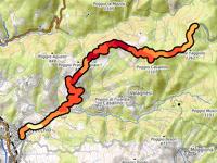 Valico di Prato alle Cogne desde Pratovecchio