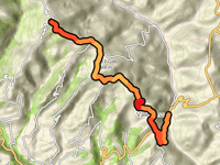Valico Porchiano von Torrente Bretta über Valle Senzana